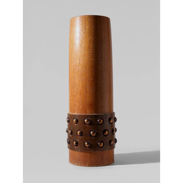 1960s Large Wooden Ethnic Vase, 1960 For Sale - Image 5 of 5