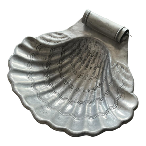 Vintage Pewter Shell Bowl