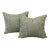 Green Fourtuny Pillows- a Pair For Sale