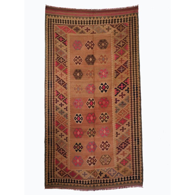 Vintage Afghan Nomadic Kilim Rug For Sale - Image 18 of 18
