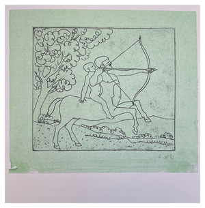 François-Xavier Lalanne, House and Boar, 2005, Etching