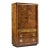 Bernhard Rohne for Mastercraft Mid Century Burlwood and Acid Etched Brass Armoire Dresser For Sale