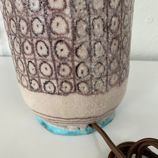 Early 1950s Guido Gambone Lamp For Sale - Image 10 of 12