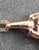 Champagne 0.90 Ct Le Vian Emerald Shaped Tri-Color Multi-Diamond Doorknocker Pendant For Sale - Image 8 of 10