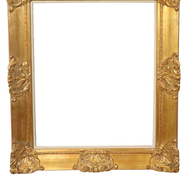 Baroque Large Vintage Baroque Style Gilt Frame For Sale - Image 3 of 15