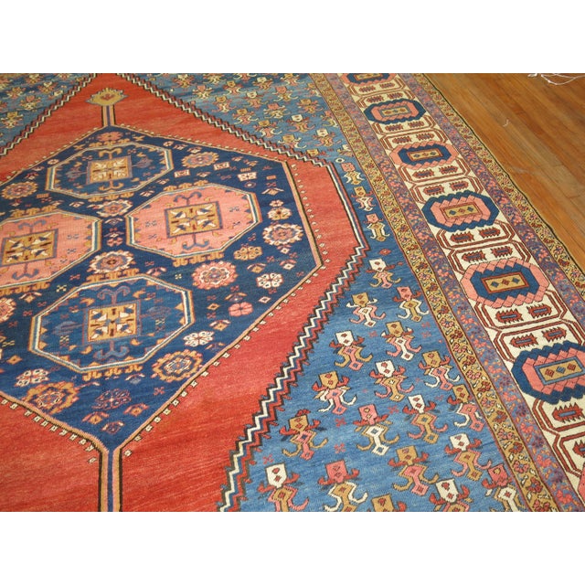 19th Century Zabihi Collection Large Persian Bakshaish Rug - 11'3" x 14'1" For Sale - Image 9 of 12