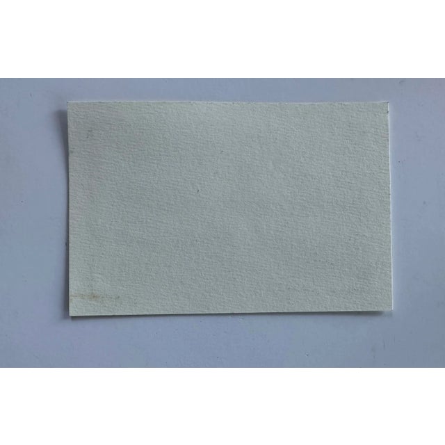 Rustic Signed Original Signed Watercolor Landscape Miniature by Nancy Smith For Sale - Image 3 of 3