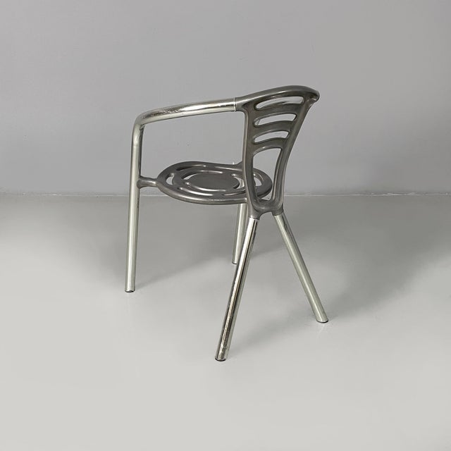 Italian Modern Boulevard Aluminium Chairs by Y Ferdinand Alexander Porsche for Ycami, 1990s, Set of 8 For Sale - Image 4 of 18