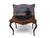 19th Century French Gabriel Legs Rosewood Inside Black Leather Game Table/Console Table. For Sale - Image 9 of 17