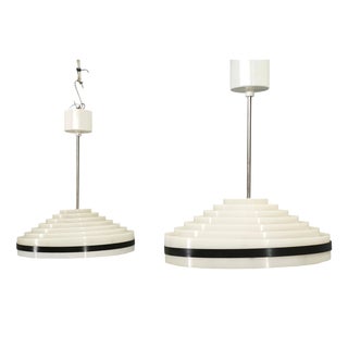 Czech Space Age UFO Pendant Lights, 1960s, Set of 2 For Sale