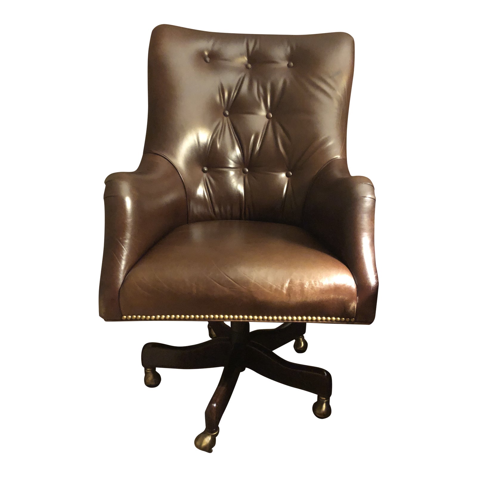 Hancock & Moore Leather Office Chair Chairish