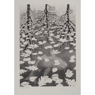 Maurits Cornelis Escher, Autumn and Carp, 2008, Engraving For Sale