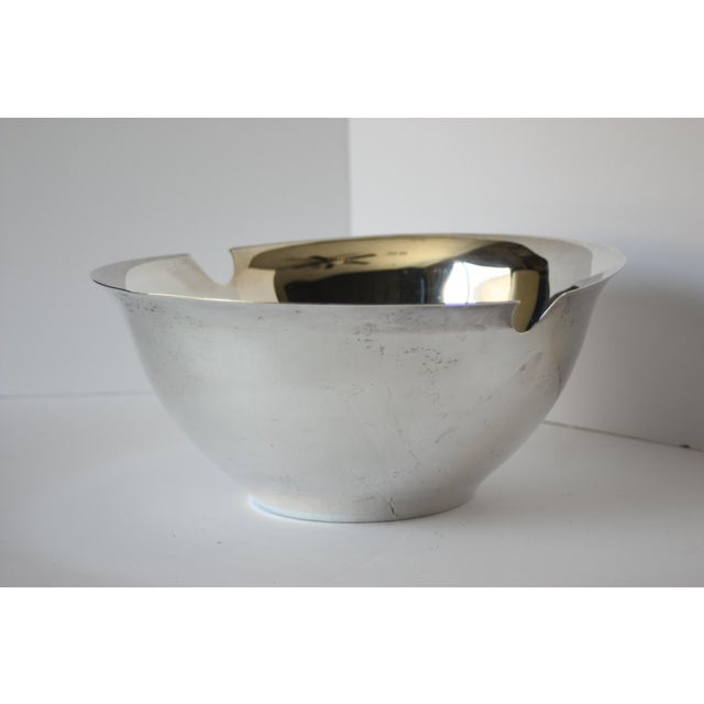 TSAO Designs Punch Bowl or Soup Tureen by TsAO & McKown for Swid Powell Vintage 1980s Silverplate For Sale - Image 4 of 6