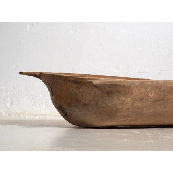 Rustic Antique Wabi-Sabi Wooden Bowl For Sale - Image 3 of 11
