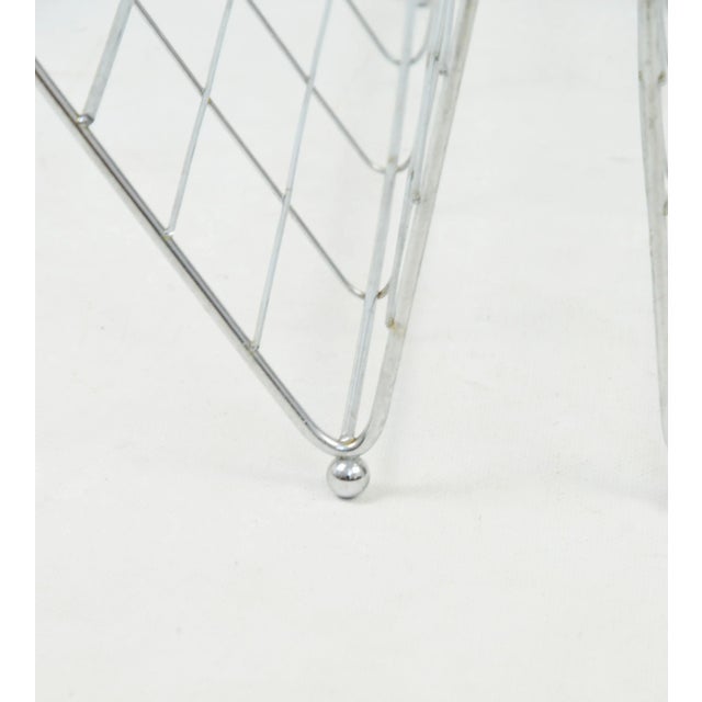 Silver Space Age Newspaper Stand, 1970s For Sale - Image 8 of 11