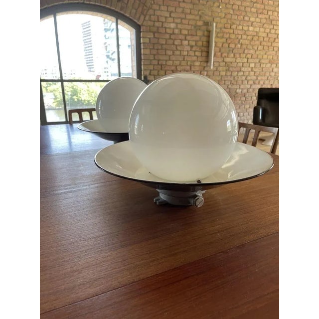 Model 2522 Ceiling Lamps by Paavo Tynell for Idman, 1940, Set of 2 For Sale - Image 6 of 6