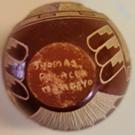 Vintage Native American Vessel With Unique 6-Legged Creature by Tom Polacca (Nampeyo) For Sale In Miami - Image 6 of 7