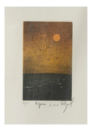 Jacques Jean Joachim Rigal - Space - Etching - 1980s