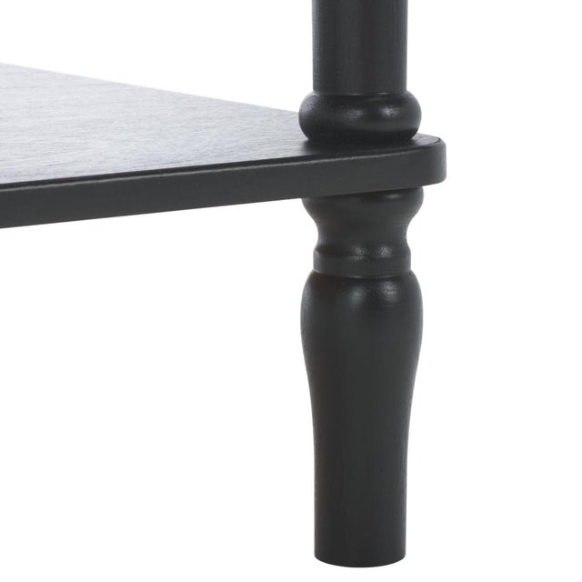 Early 21st Century Heaven Scalloped Accent Table in Matte Black For Sale - Image 5 of 8