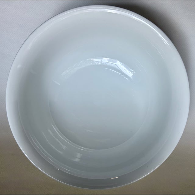 Late 20th Century Dansk Winter White Tapestries Porcelain Serving Bowl For Sale - Image 9 of 16