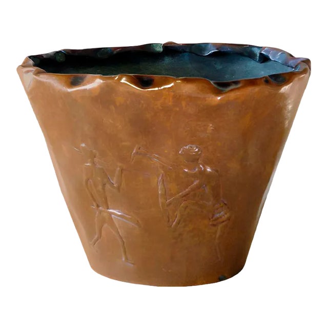 Mid-Century Italian Copper Vase from Bragalini, 1950s For Sale