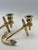 1970s Mid-Century Modern Solid Brass Anchor Candlesticks — A Pair For Sale - Image 5 of 9