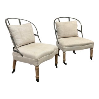 Restoration Hardware Couturier’s Chairs, Pair For Sale