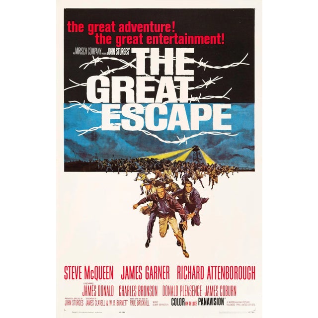 The Great Escape Original Vintage US One Sheet Movie Poster, 1963 For Sale - Image 4 of 4