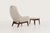 Wood Danish Modern Lounge Chair and Ottoman 1960s For Sale - Image 7 of 12