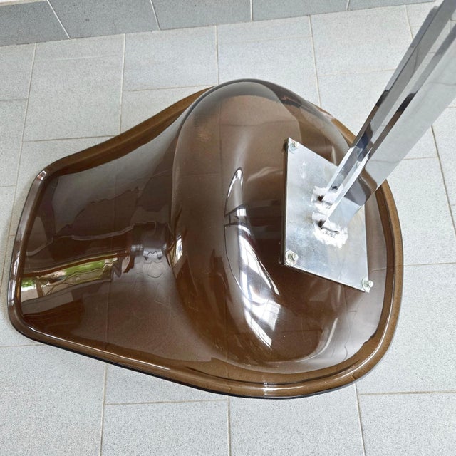 Vintage Eurosteel Chairs in Acrylic Glass and Chrome by Boris Tabacoff, 1970, Set of 4 For Sale - Image 17 of 18