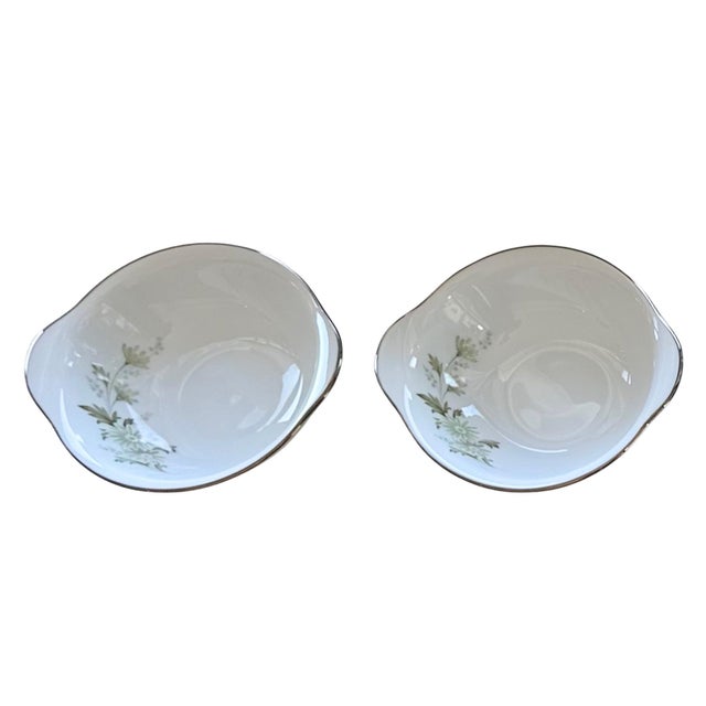 Modern 1960s Noritake "Soroya" Platinum Rim Porcelain Dinner Service for Seven Plus Extras (46 Pieces) For Sale - Image 3 of 6