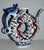 Vintage Chinese Blue & White Dragon Phoenix Donut Hole Pitcher/Teapot For Sale - Image 10 of 12