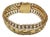 18k Yellow Gold Italian Mesh Bracelet Vintage For Sale