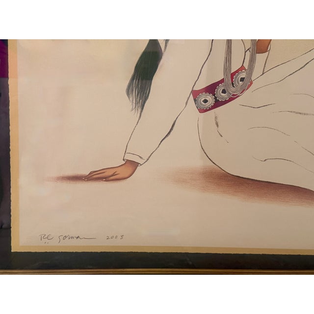 Native American Gorman, R C "Marta" Ltd. Ed. 56/100 Lithograph 2003 S/N For Sale - Image 3 of 6