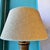 1960s Large Mid Century Textured Glazed Pottery Lamp With Shade For Sale - Image 5 of 10