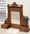 Brown Late-19th Century Italian Veneered Walnut Stand Mirror with Drawers & Selvage For Sale - Image 8 of 10