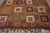 Incredible Square Pattern in a Red Background Color Antique Caucasian Verneh Flat-Weave Rug For Sale - Image 10 of 10