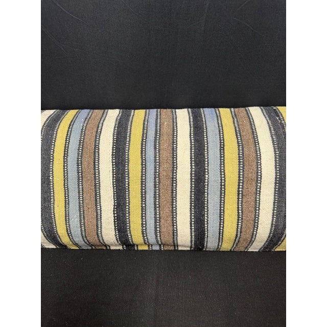 Contemporary Turkish Hemp Pillow Cushion Natural Beige Brown Cushion Cover 14"x45" For Sale - Image 3 of 4