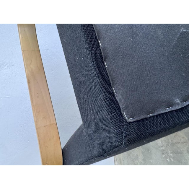 Mid-Century Model 36/401 Cantilever Chair in Birch and Black Fabric by Alvar Aalto for Artek, 1950s For Sale - Image 11 of 16