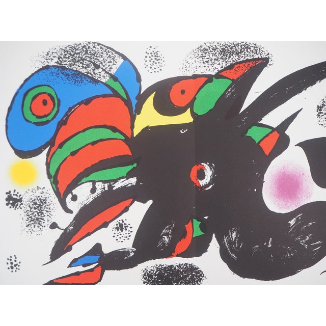 Joan Miro, Fantastic Birds, Original Lithograph For Sale - Image 4 of 7