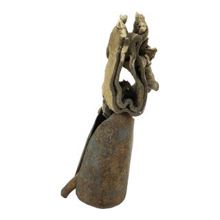 Early 20th Century Metal Goat Bell Ghana MATTER COLLECTION For Sale