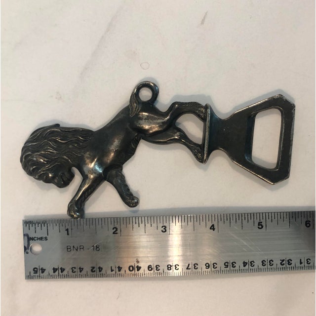 Metal 1950s Italian Lion Brass Bottle Opener For Sale - Image 7 of 7