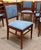 Set of Six European Mid Century Modern Mahogany Framed Dining Chairs c.1960 For Sale - Image 11 of 14