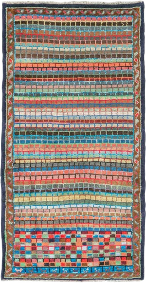 Vintage Persian Mahal Rug – Size: 2' 4" X 4'6"