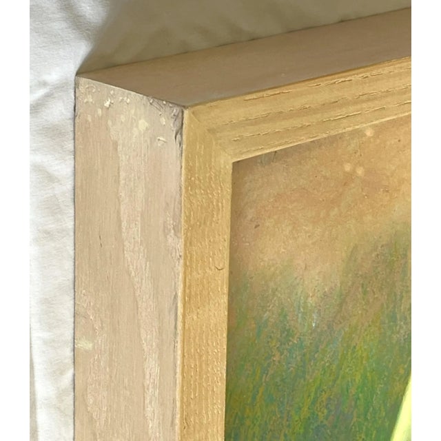 Large Original Pastel on Paper 'Garden Gate' From the Bonfoey Gallery, Ohio For Sale - Image 11 of 12