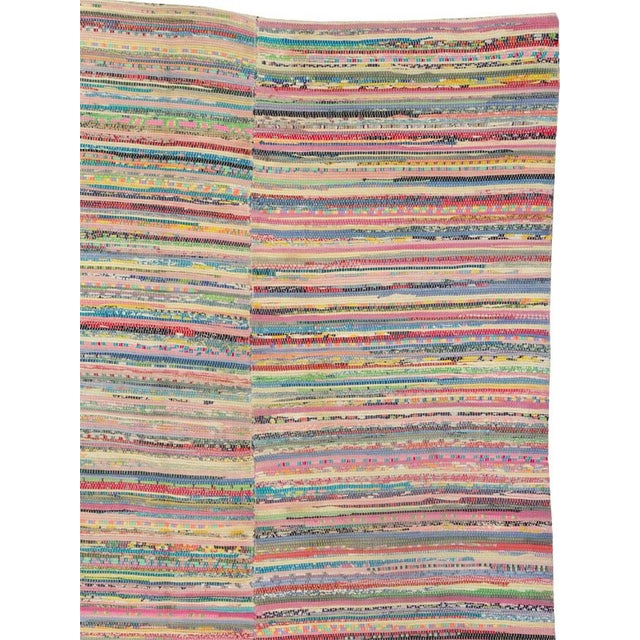 Galerie Shabab Collection Vintage American Rag Rug For Sale - Image 4 of 10