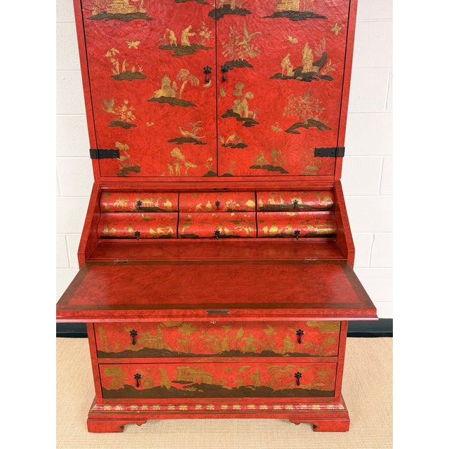 Extraordinary Piece and arguably one of the most sought after Chinoiserie pieces that Baker crafted. Instantly...