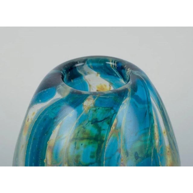 1980s Modernist Italian Art Glass Vase, 1980s For Sale - Image 5 of 9