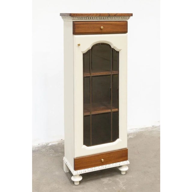 Wood Vintage Oak Display Cabinet, 1950s For Sale - Image 7 of 13