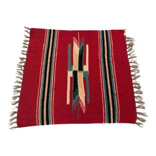 Vintage Native American Table Rug Weaving For Sale